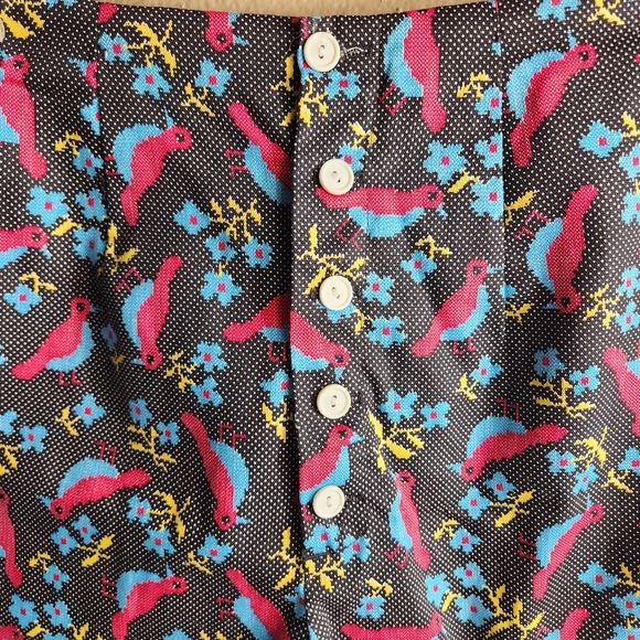 Shire-Tex Davenshire VTG Womens |11/12-Modern Size S| Bird/Flower Shorts - Picture 2 of 8